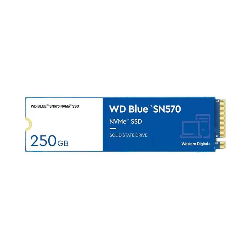 Ổ cứng SSD WD Blue SSD 250GB / SN570 NVMe / M.2-2280 / PCIe Gen3x4, 8 Gb/s / Read up to 3500MB/s - Write up to 2300MB/s - Up to 360K/390
