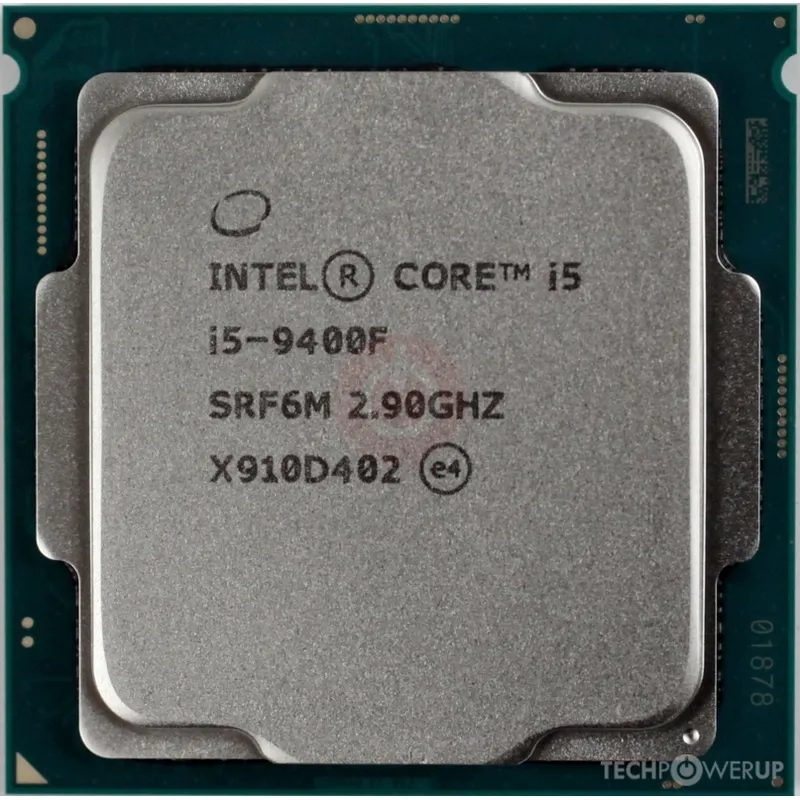 CPU Tray Intel Core i5 9400F (2.9GHz turbo up to 4.1GHz, 6 nhân, 6 luồng, LGA 1151-v2)