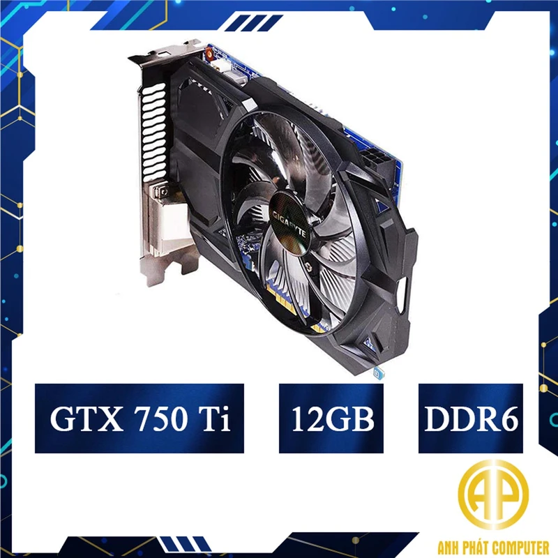 Card màn hình cũ GIGABYTE Gtx 750 Ti 2Gb