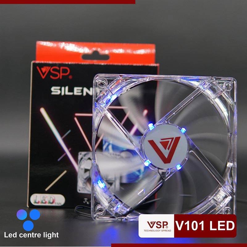 Fan VSP V101 LED Trong Suốt