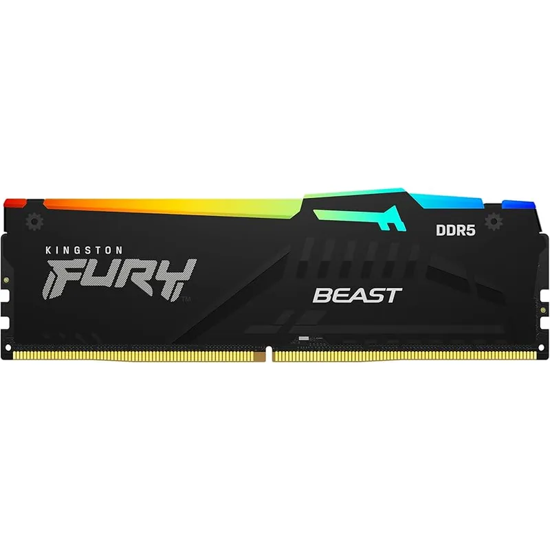 Ram Kingston 16GB 5600MT/s DDR5 CL40 DIMM (Kit of 2) FURY Beast RGB KF556C40BBAK2-16