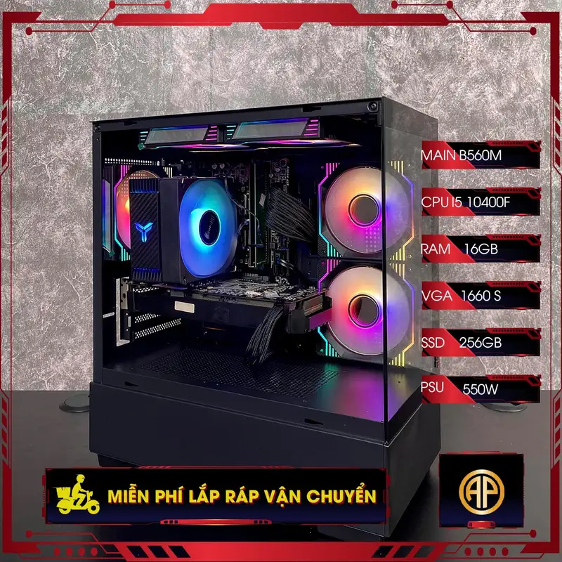  Pc Đồ Hoạ AP Bể Cá B560M I5 11400F 32GB 1660 Super 