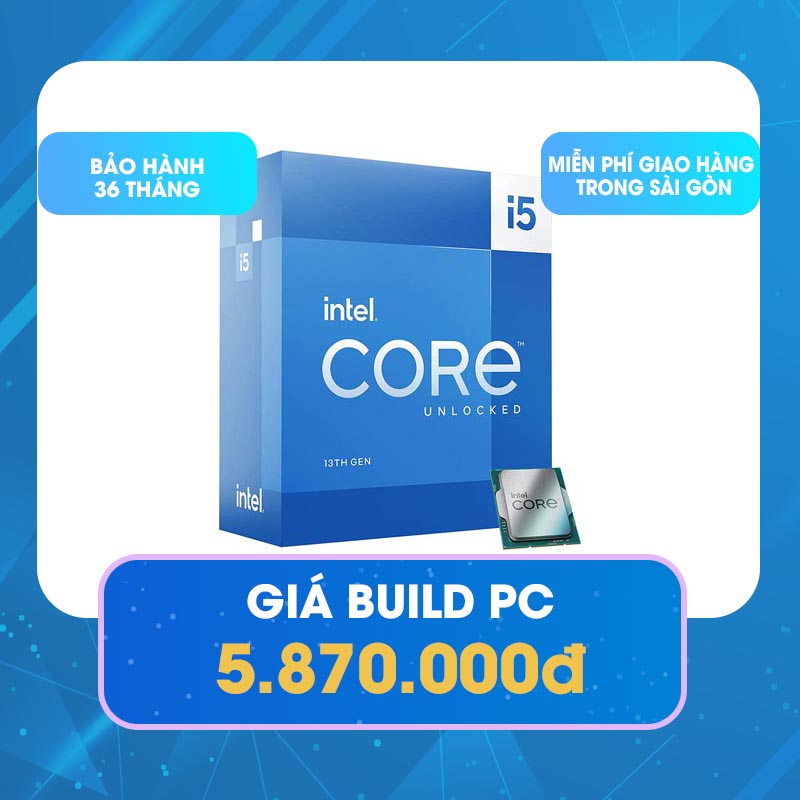 CPU Intel i5-13400 Box chính hãng (Up To 4.60GHz, 10 Nhân 16 Luồng, LGA 1700)