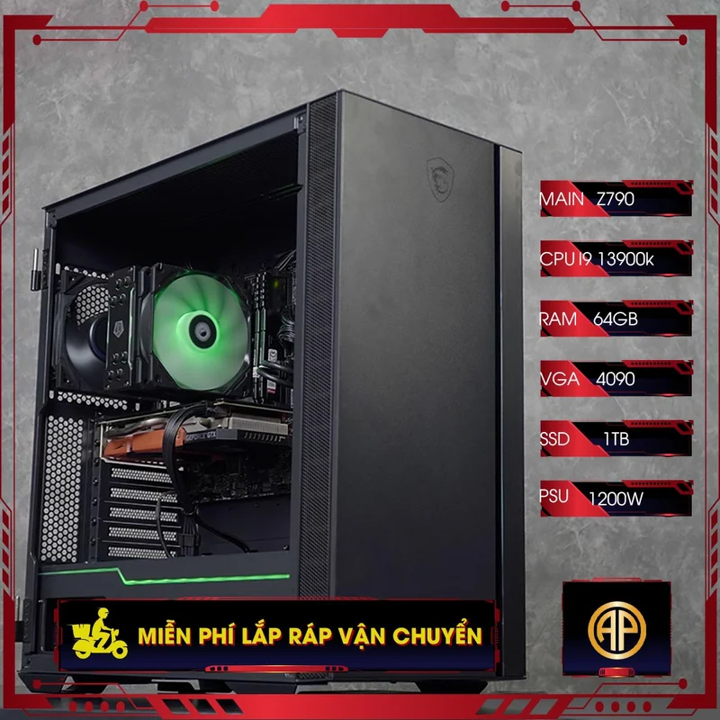  Pc Đồ Hoạ AP Bể Cá Z790 I9 14900K64GB RTX 4080  