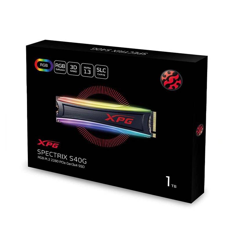 Ổ cứng SSD ADATA PCIE S40G RGB 1TB (AS40G-1TT-C)