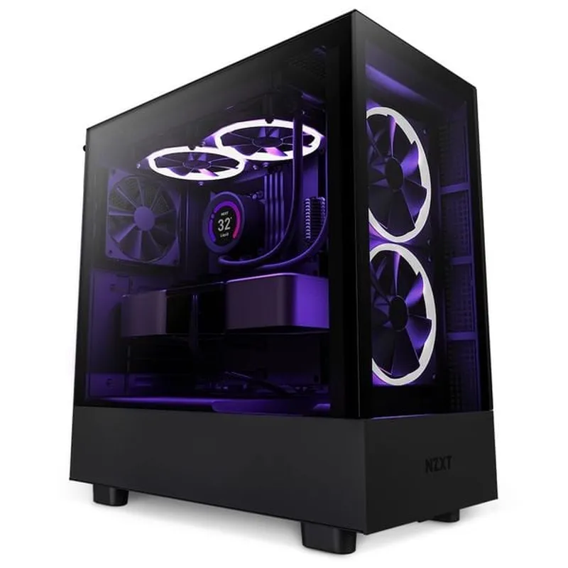 Vỏ Case NZXT H5 ELITE (ATX, Đen, Kèm 3 Fan) (CC-H51EB-01)