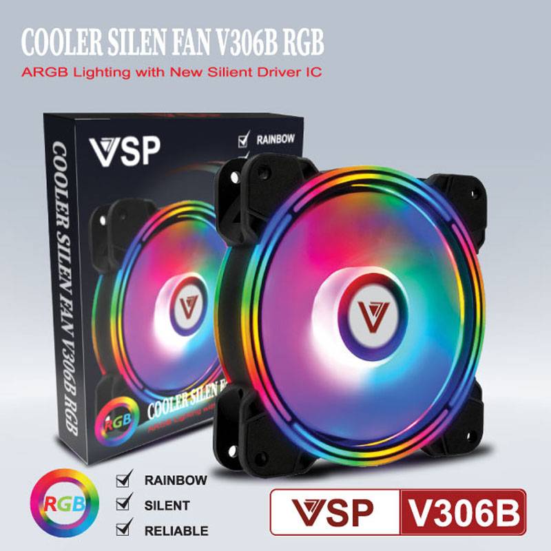 Fan VSP V306B LED RGB