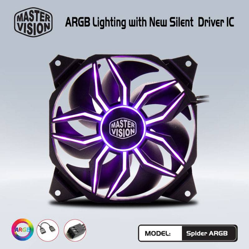 Fan VSP Spider Full LED ARGB