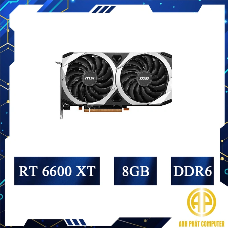 Card màn hình cũ MSI RX 6600 XT MECH 2X 8G OCV1