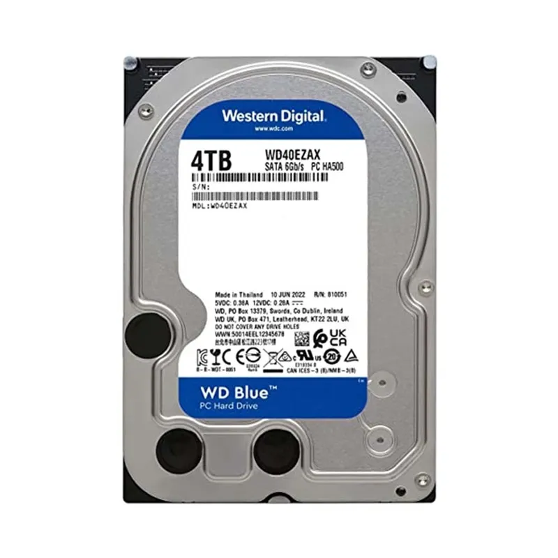 Ổ cứng HDD WD Blue 4TB 3.5" SATA 3/256MB Cache/ 5400RPM (Màu xanh) WD40EZAX