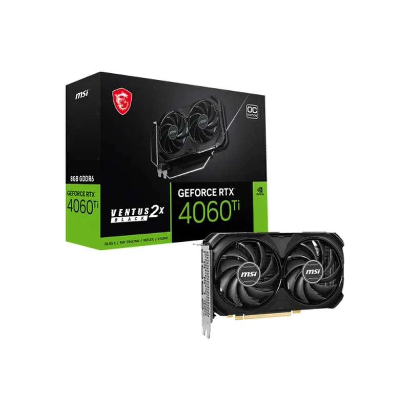 Card màn hình MSI RTX 4060 Ti VENTUS 2X BLACK 8G OC
