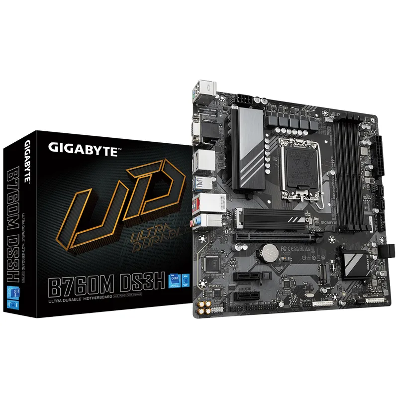 Mainboard Gigabyte B760M DS3H (Socket 1700, M-ATX, 4 khe ram DDR5)