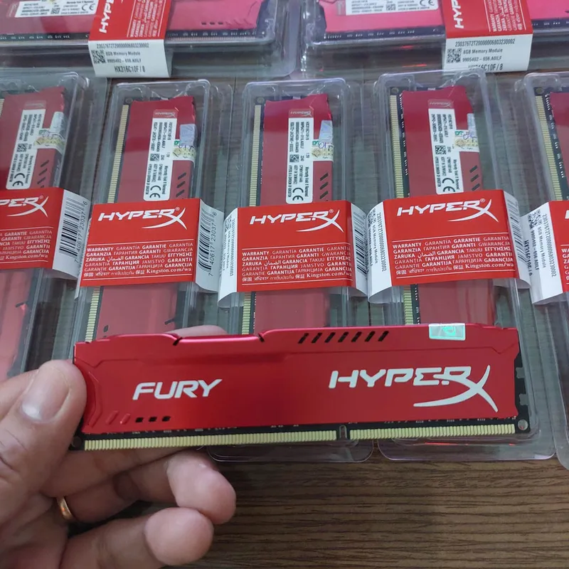 Ram Máy Bộ Up tản Kingston Hyper fury Đỏ DDR3 8G 1600