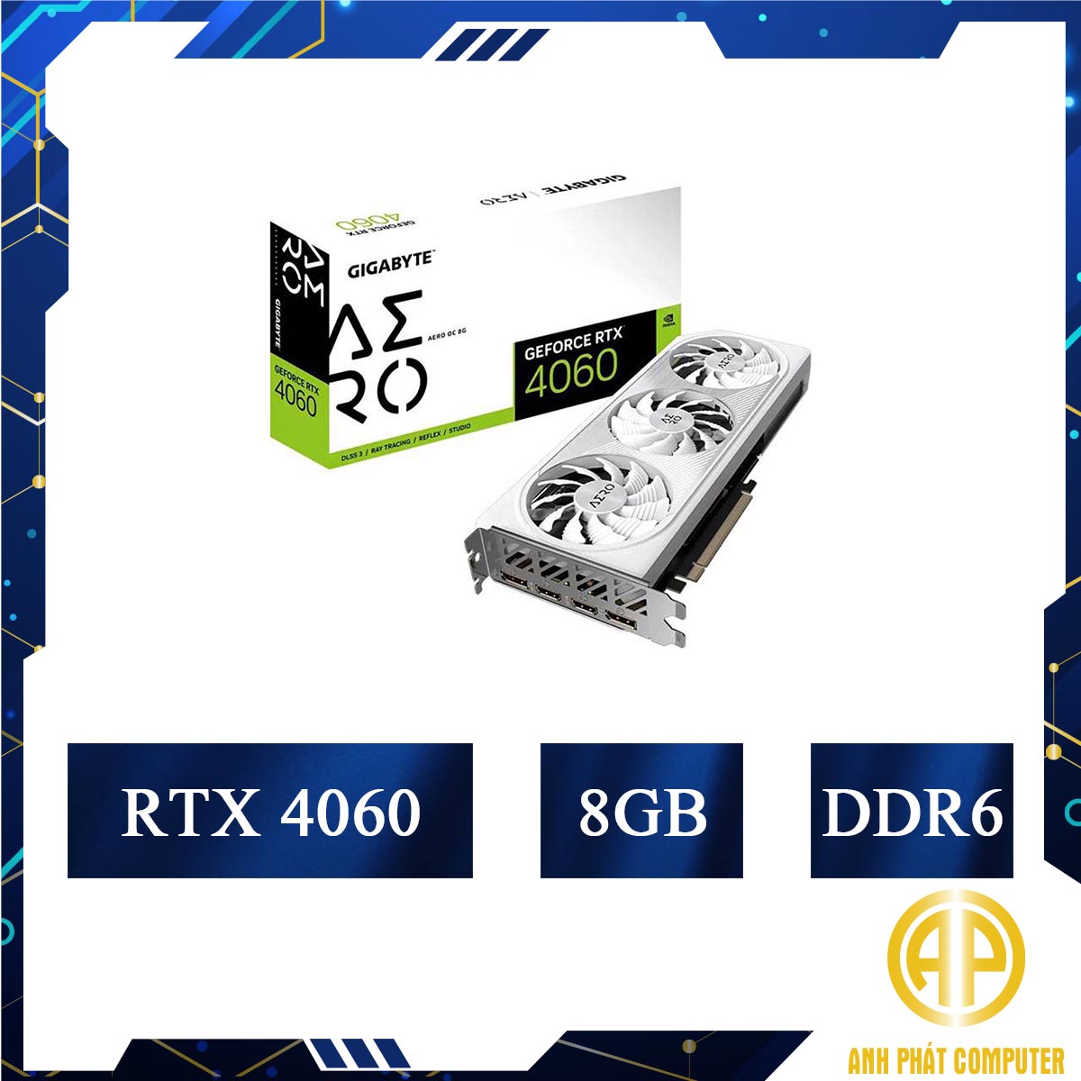 Card Màn Hình Gigabyte RTX 4060 AERO OC 8G