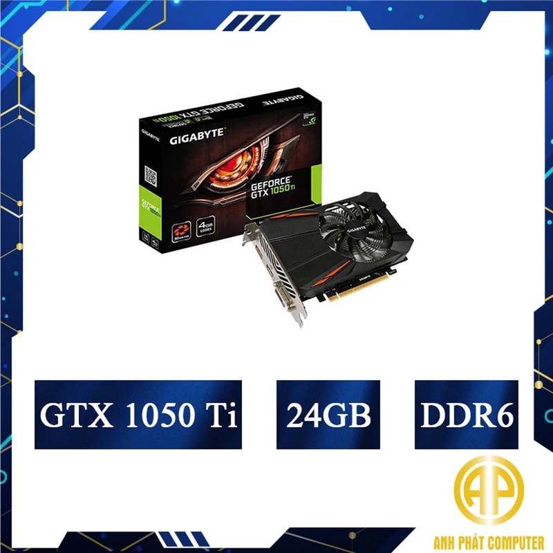 Card màn hình cũ GIGABYTE Gtx 1050 Ti 4GB