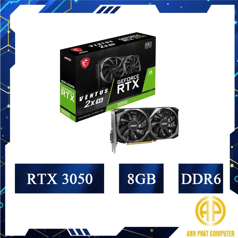 Card màn hình MSI RTX 3050 VENTUS 2X XS 8G OC