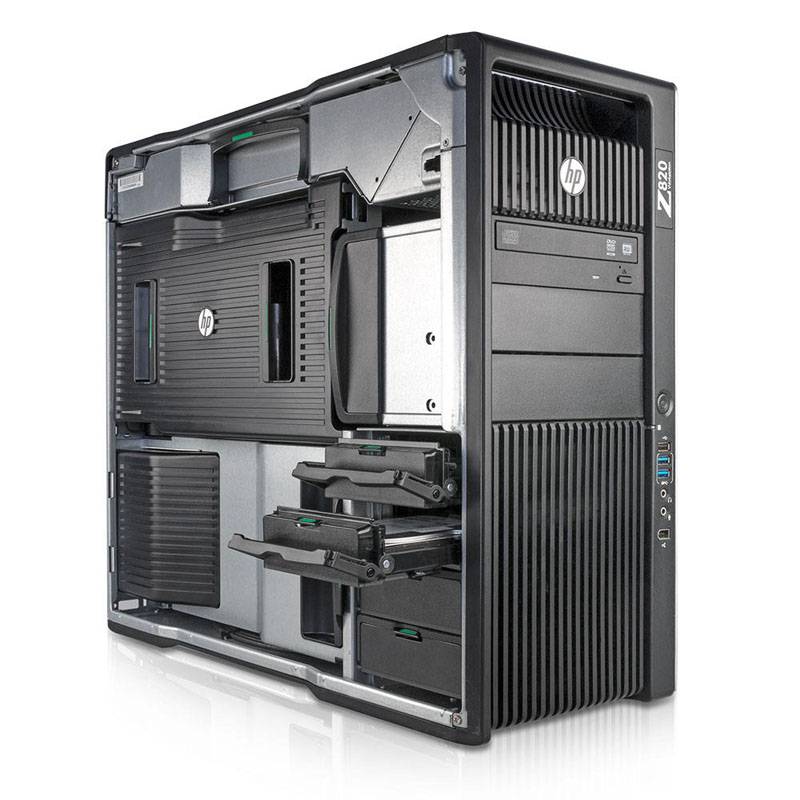 MÁY TRẠM HP Z820 WORKSTATION DUAL CPU E5-2670 V2 20 LÕI 40 LUỒNG - RAM 32GB (cũ)
