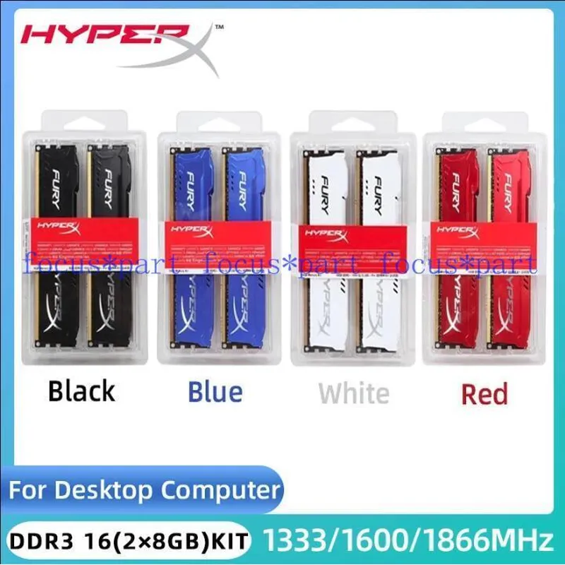Ram cũ Kingston HyperX Fury RED 8gb DDR3 Bus 1600 (H316C10FR/8)
