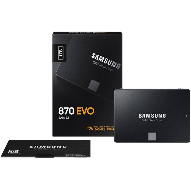 Ổ cứng SSD Samsung 870 Evo - 1TB (600TBW) 2.5 - SATA 6Gbps - FullBox New