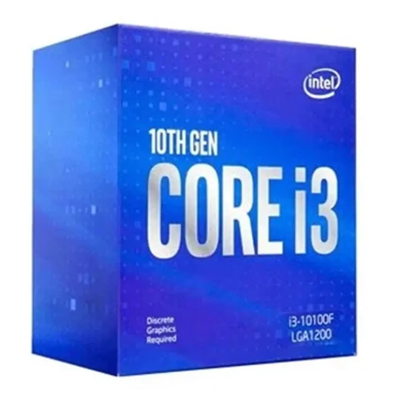 CPU Intel Core i3 10105F Box Chính Hãng (3.70 GHz-4.40 GHz, 4 nhân, 8 luồng, LGA 1200, Cache 6MB)