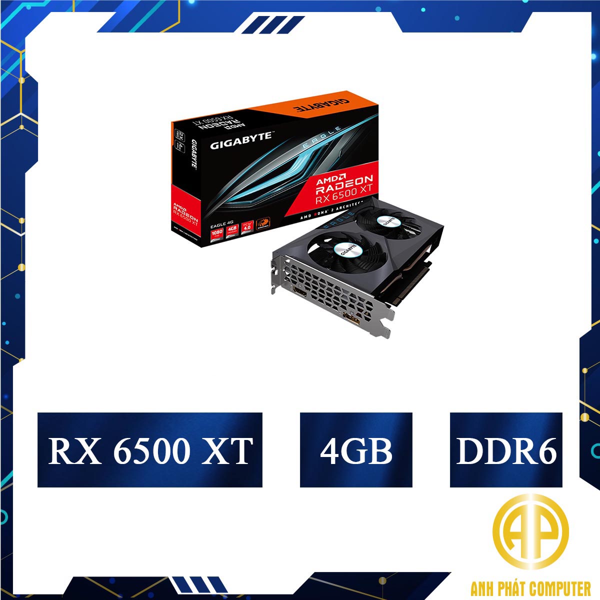 Card màn hình Gigabyte RX 6500 XT EAGLE-4GD