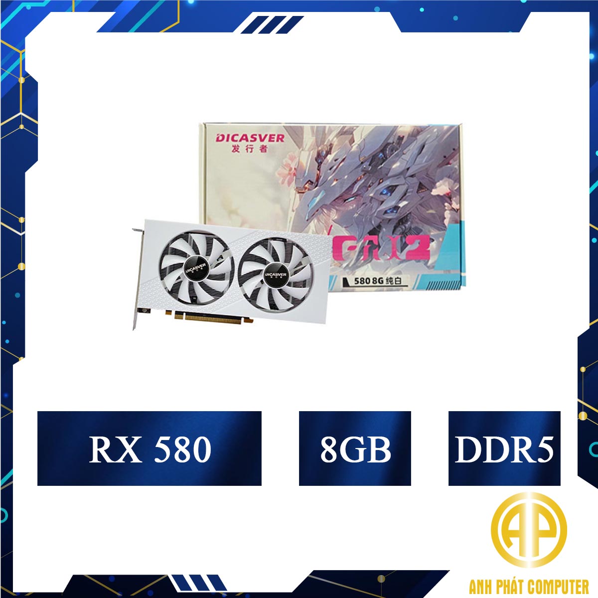 [Xả Hàng] Card Màn Hình Dicasver Sakura RX 580 8GB