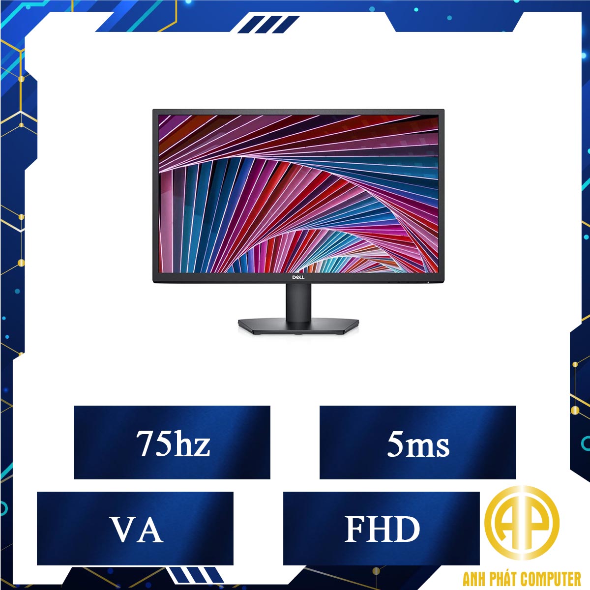 Màn hình máy tính Dell SE2422H (23.8 inch/FHD/VA/75Hz/5ms)