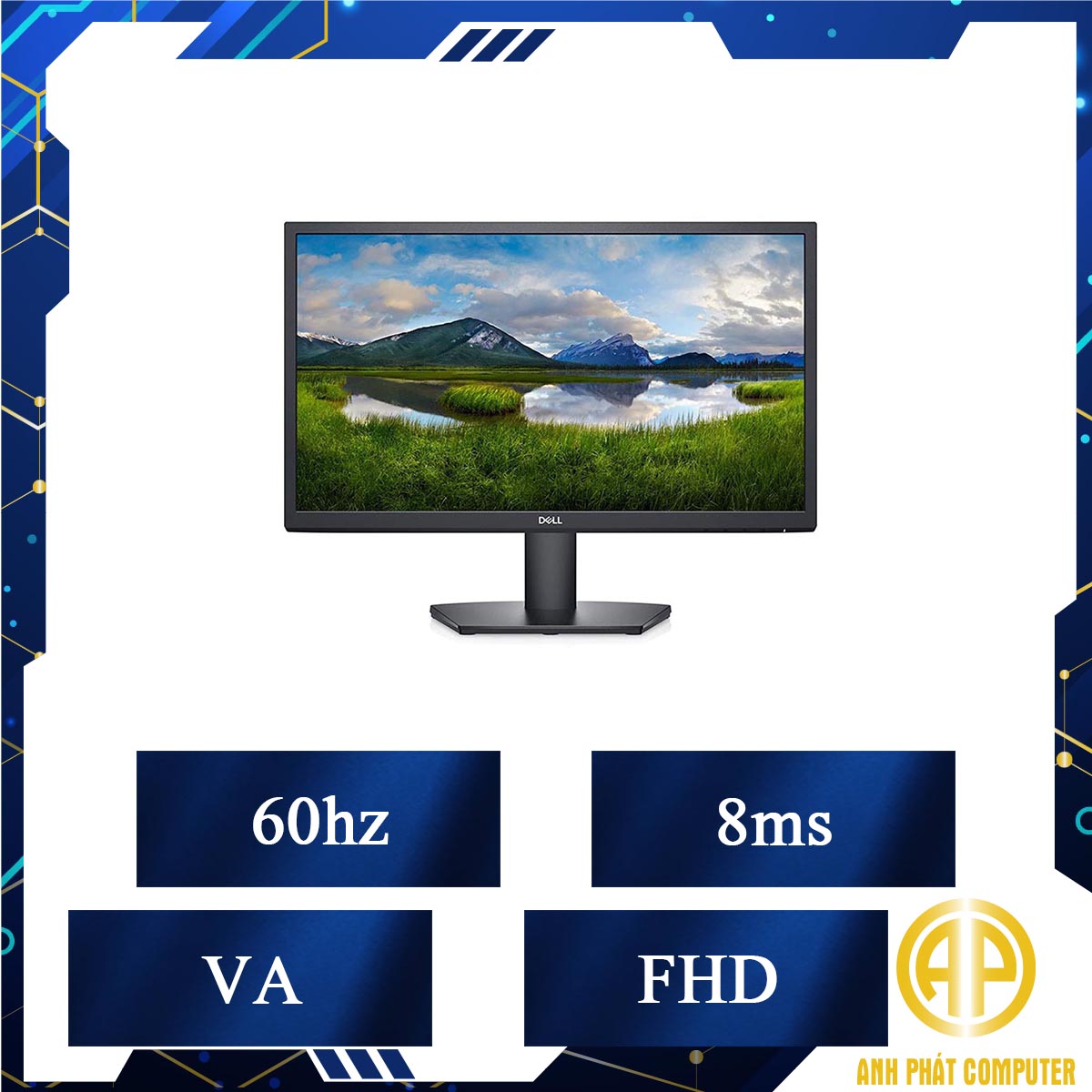 Màn hình máy tính Dell SE2222H (21.5inch/FHD/VA/60Hz/8ms/250nits/HDMI+VGA)