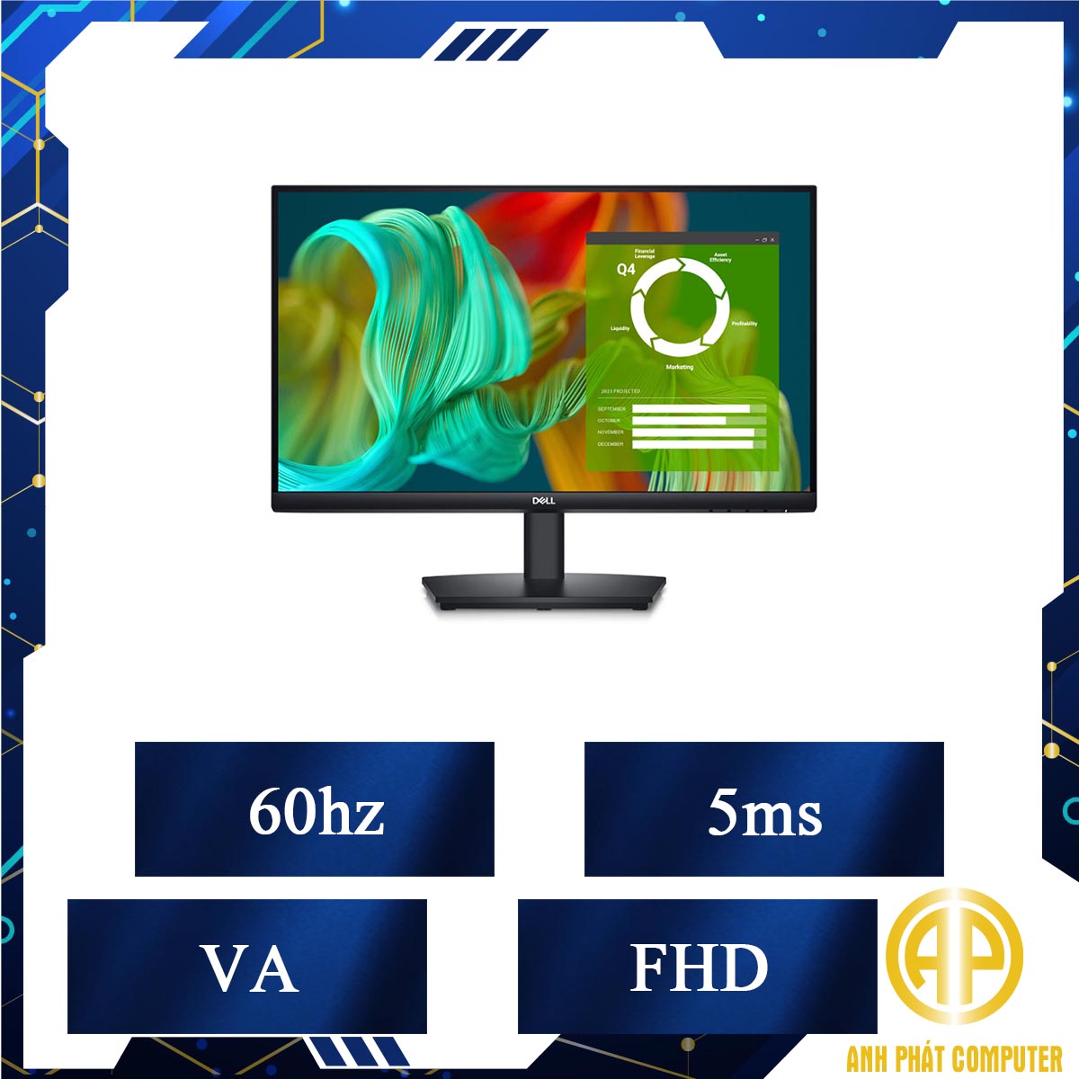 Màn hình máy tính Dell E2424HS (23.8 inch/FHD/VA/60Hz/5ms/Loa)