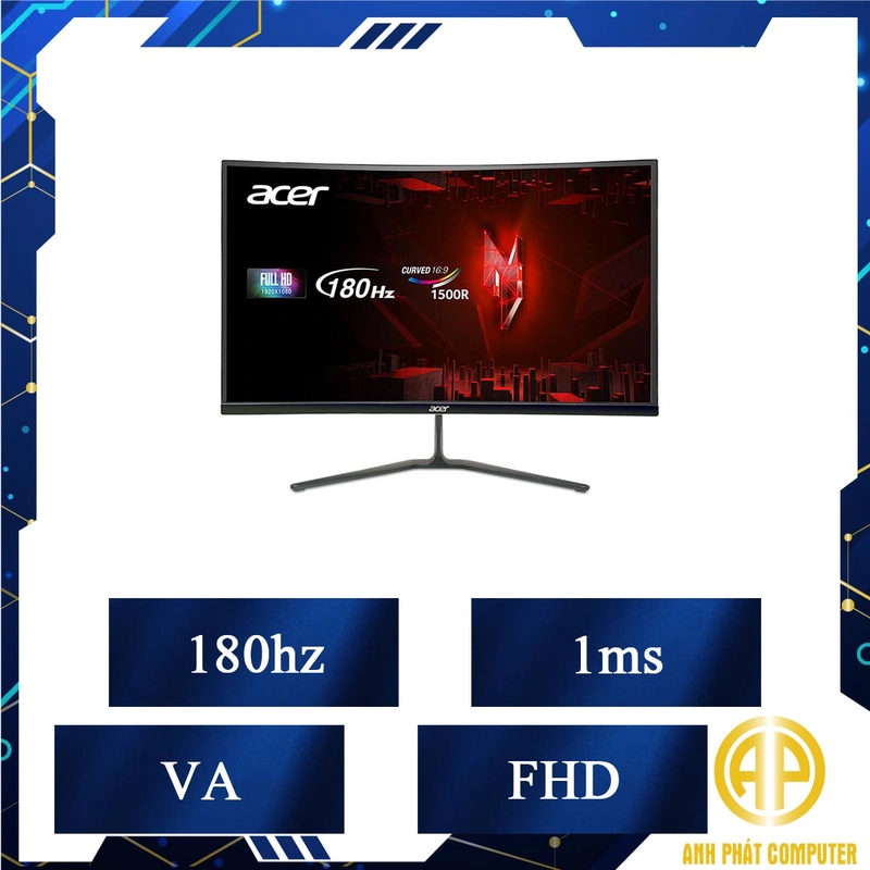 Màn hình máy tính Gaming Acer ED270R S3 (27 inch/FHD/VA/180Hz/1ms/Cong)