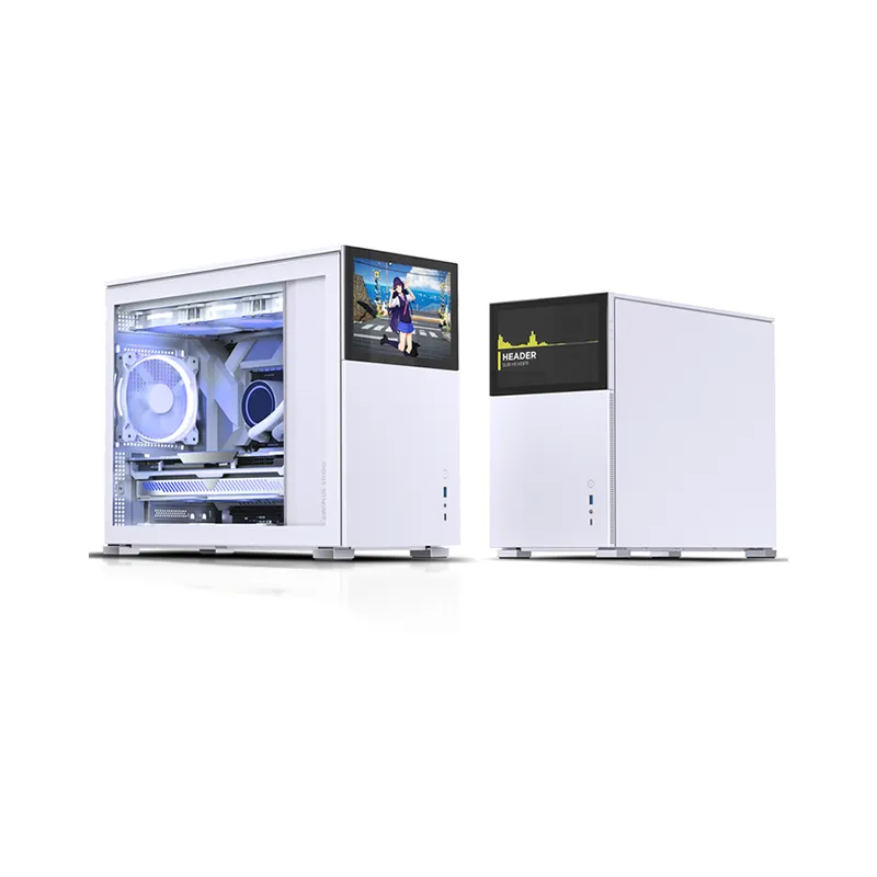 Vỏ case Jonsbo D31 STD SC White ( Mini Tower/Màu Trắng/Màn Hình Phụ 8'')
