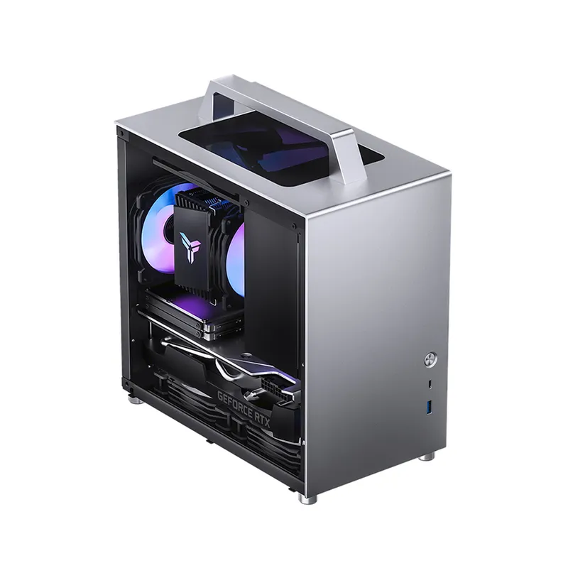 Vỏ case Jonsbo T8  Plus Silver ( Mini Tower/Màu Bạc) 