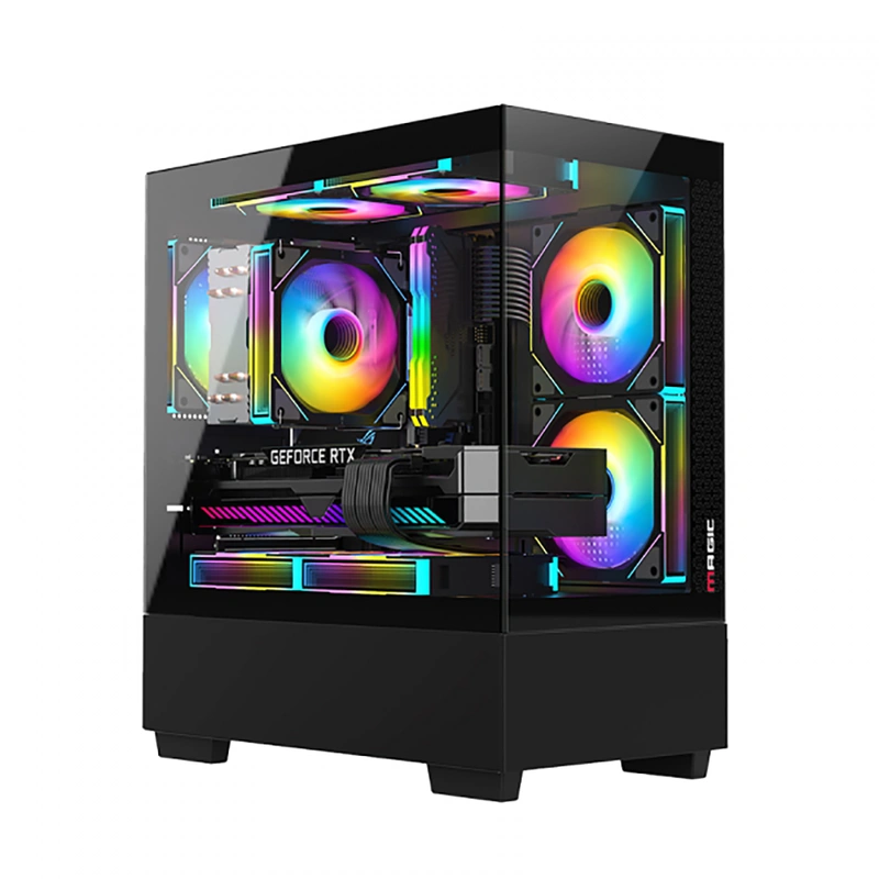 Vỏ Case Magic MIX-Tower (M-ATX, Đen, Chưa Gồm Fan)