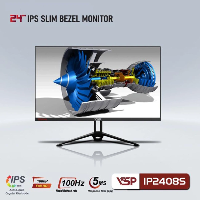 Màn hình máy tính VSP IP2408S 24in Phẳng IPS 75Hz