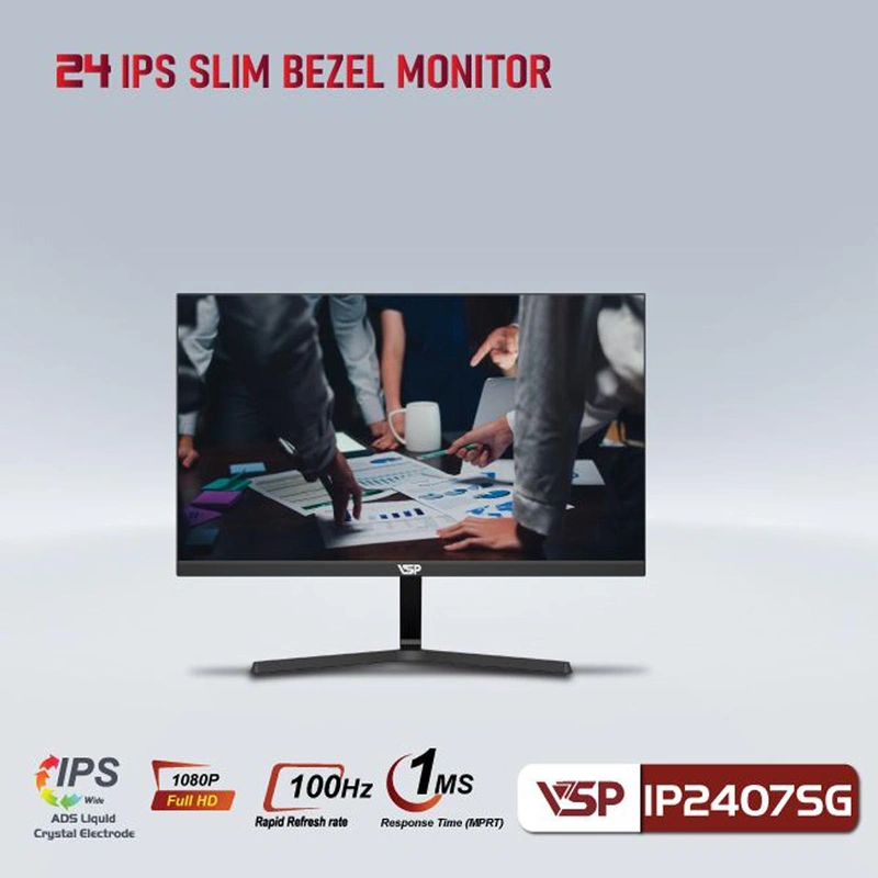 Màn hình máy tính VSP IP2407SG 24in Phẳng IPS 100Hz