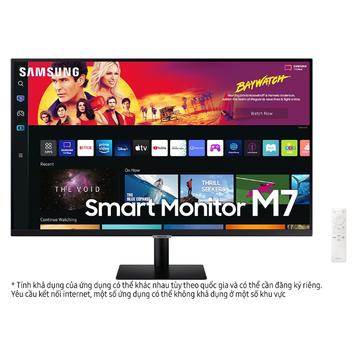 Màn hình máy tính Thông minh Samsung LS32BM700UEXXV (32 inch/UHD/VA/60Hz/4ms/300 nits/HDMI+USB-C/Bluetooth/Wifi/Remote/Loa)