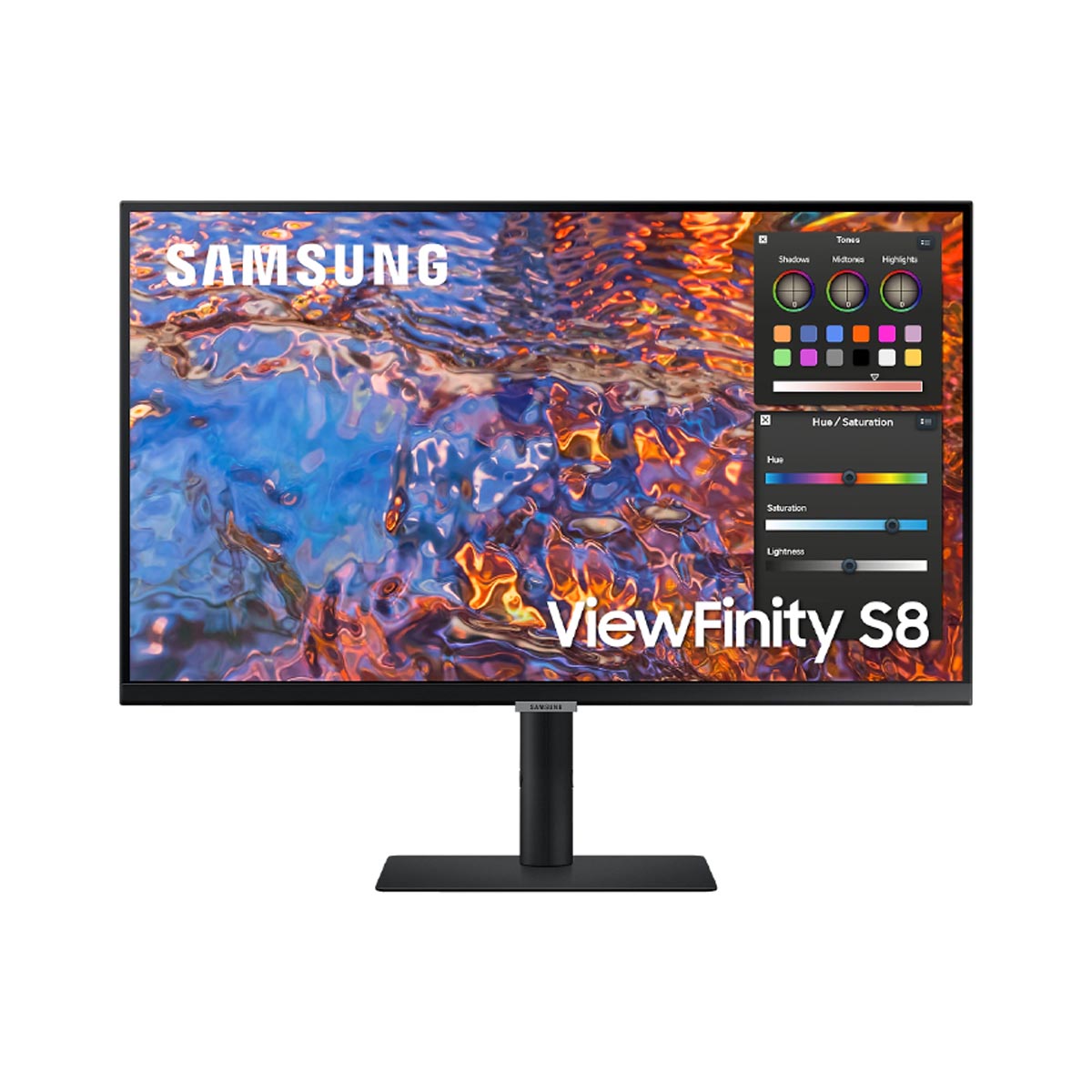 Màn hình máy tính Samsung LS27B800PXEXXV (27 inch/UHD/IPS/60Hz/5ms/400 nits/HDMI+DP+USBC+Audio+LAN/MadeInVietnam)