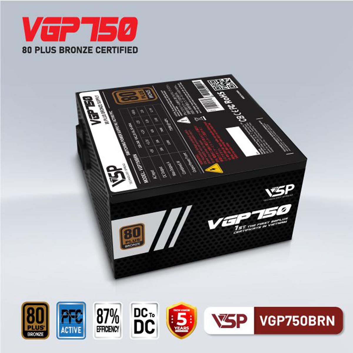 Nguồn máy tính VSP VGP750BRN 
