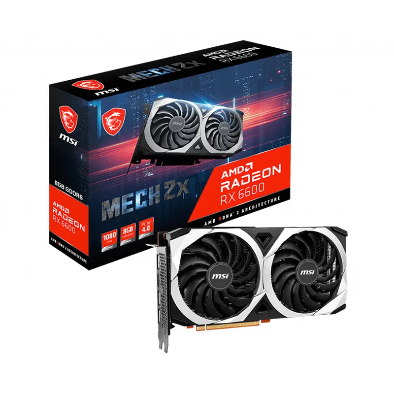 Card màn hình cũ MSI RADEON RX 6600 MECH 2X 8GB