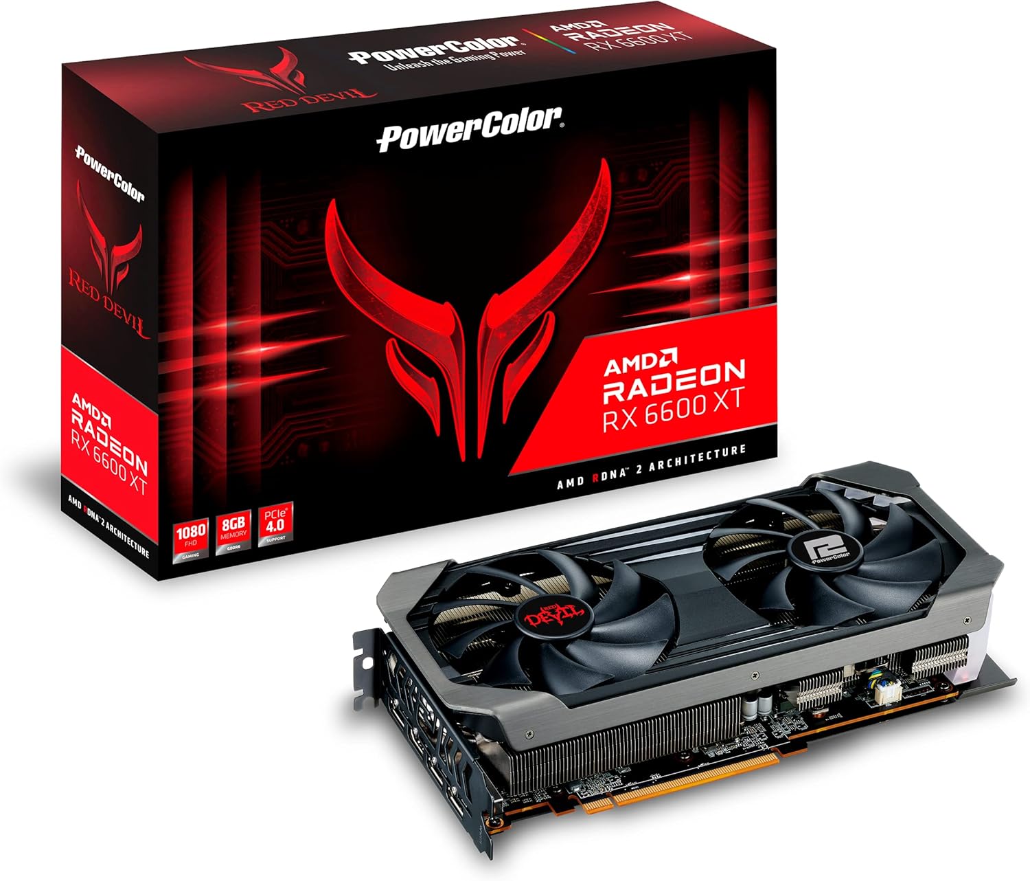 Card màn hình cũ PowerColor Red Devil RX 6600XT 8GB GDDR6