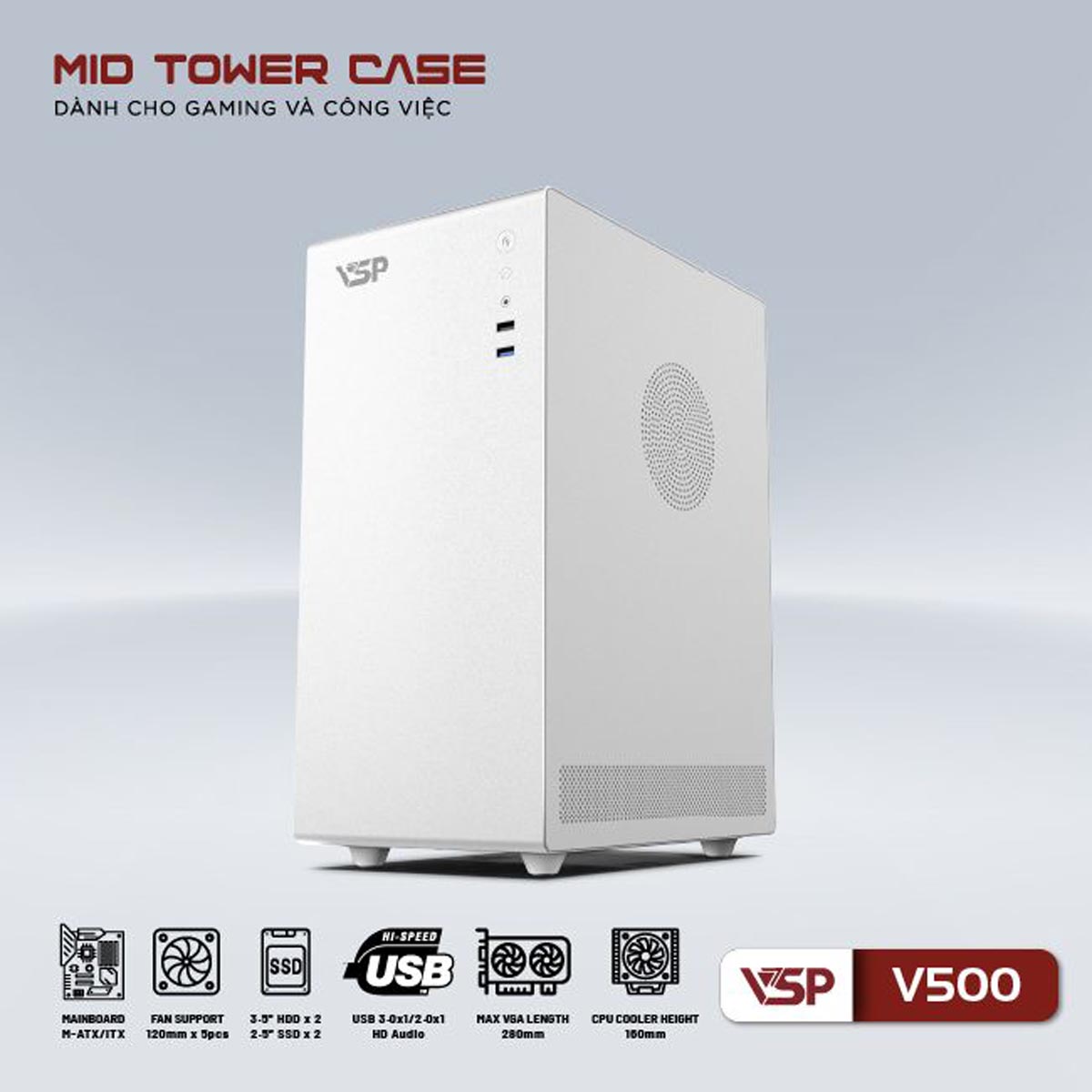 Vỏ Case VSP V500 Trắng