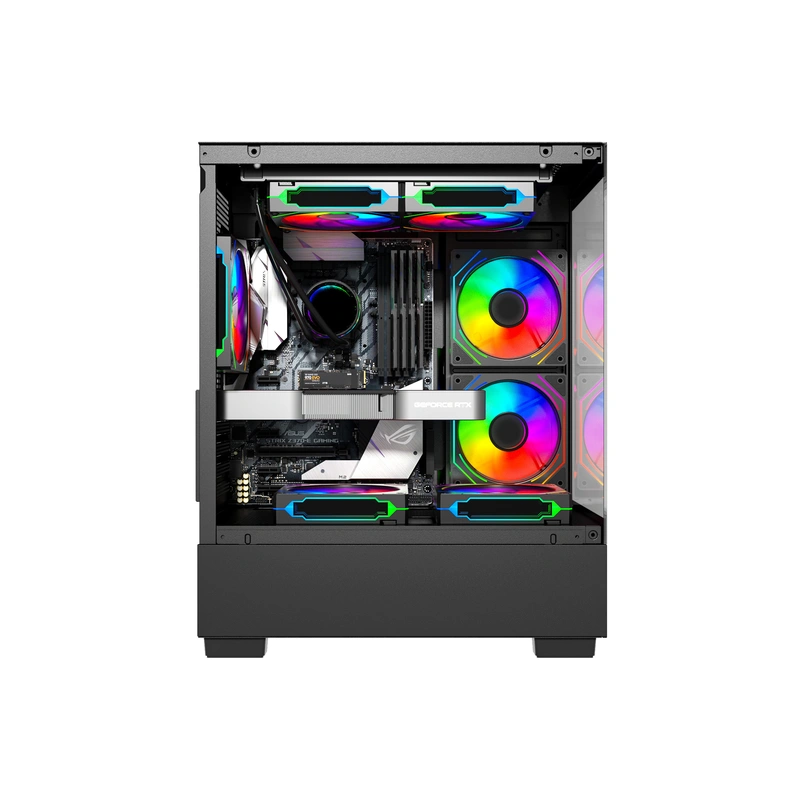 Vỏ Case Centaur Timber Lưới (Micro-ATX, Đen, Chưa Gồm Fan)