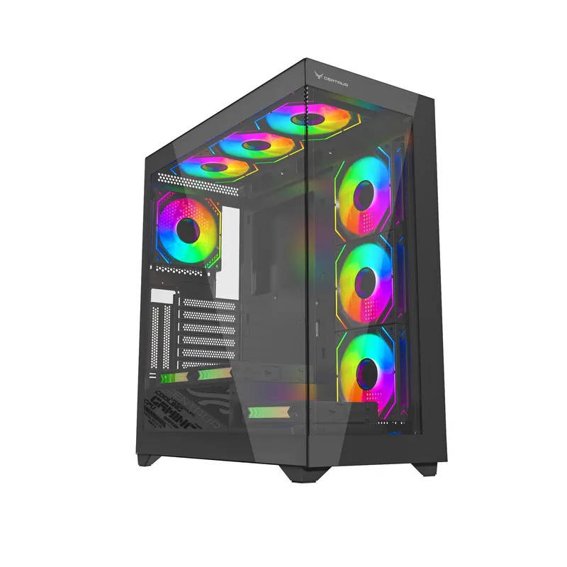 Vỏ Case Centaur CT201 (M-ATX, Đen, Chưa Gồm Fan)