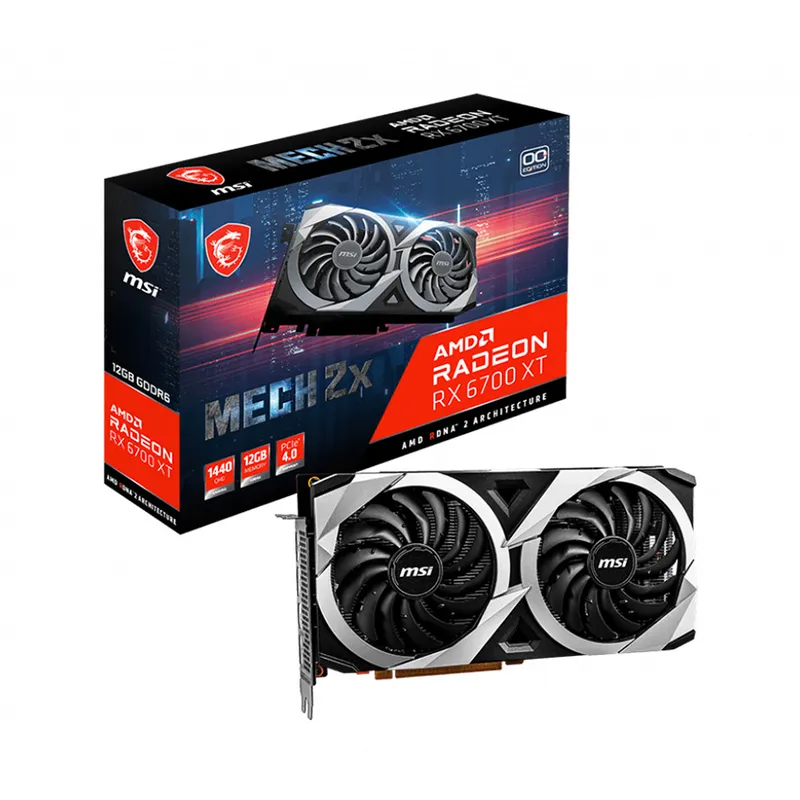 Card màn hình cũ MSI RX 6700 XT MECH 2X 12GB OC