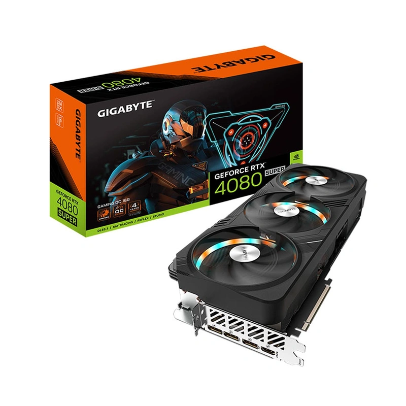 Card màn hình GIGABYTE RTX 4080 SUPER GAMING OC 16G (GV-N408SGAMING OC-16GD)