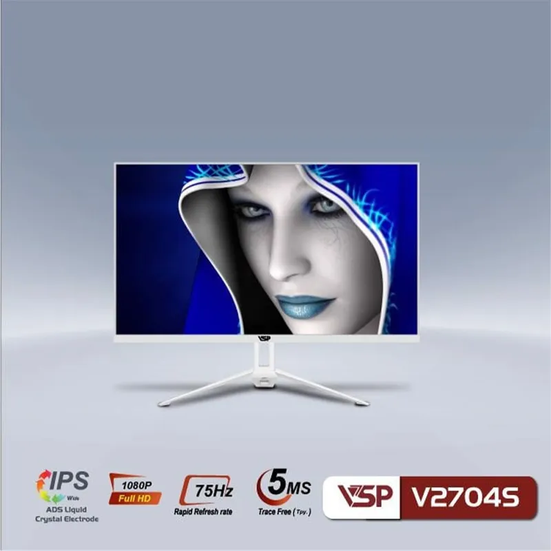 Màn Hình Máy Tính VSP V2704S White (27 inch/FHD/IPS/75Hz/5ms)