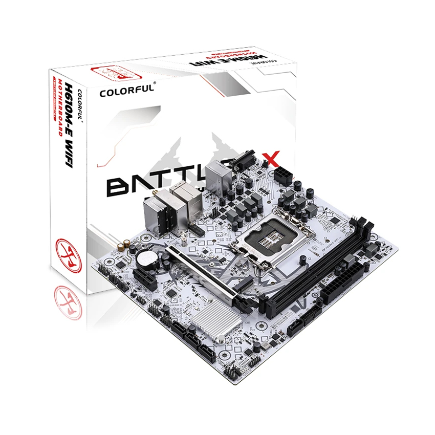 Mainboard Colorful BATTLE-AX H610M-E WIFI V20 | Intel H610, Socket 1700, M-ATX, 2 khe DDR4