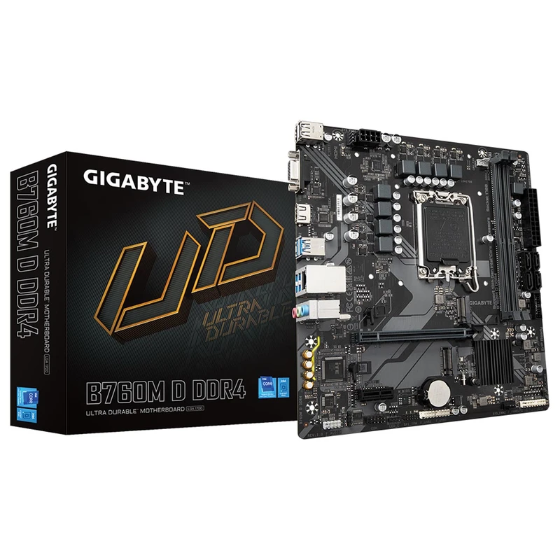 Mainboard Gigabyte B760M D DDR4 (rev. 1.0) | Intel B760, Socket 1700, Micro ATX, 2 khe DDR4