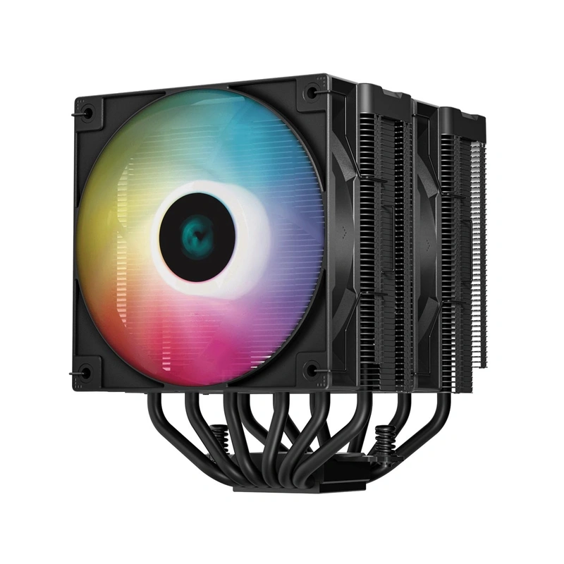 Tản nhiệt khí Deepcool AG620 Digital BK ARGB - Đen, nhập khẩu | Hai tháp, hiển thị nhiệt độ