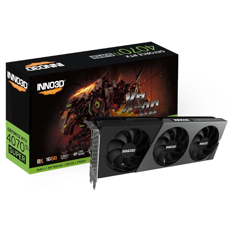 Card màn hình Inno3D RTX 4070 Ti Super X3 OC 16GB DDR6X